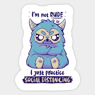 Social Distancing Sticker